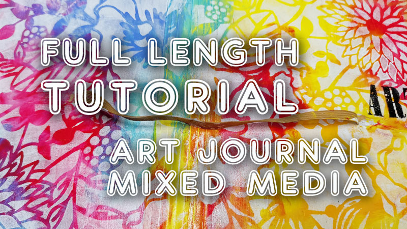 Simple Dylusions art journal covers tutorial: how to paint your covers!